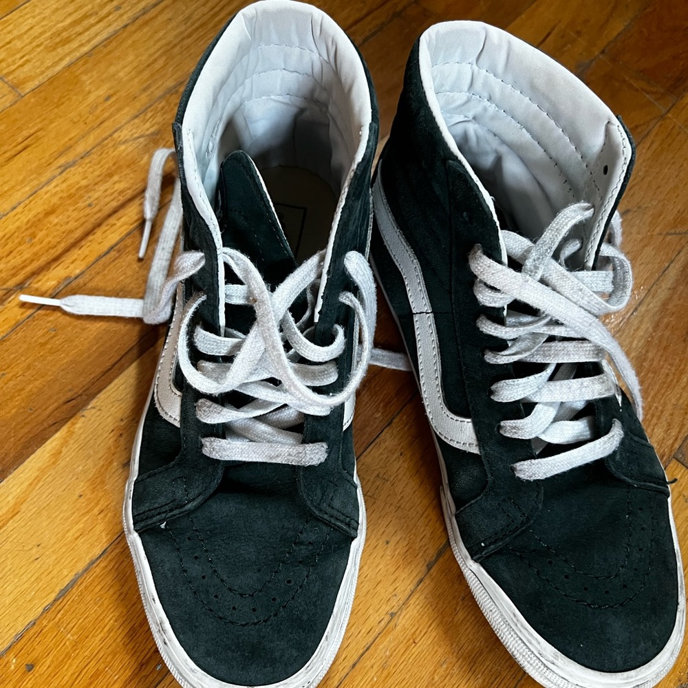 Green Suede Vans - Picture 2 of 3